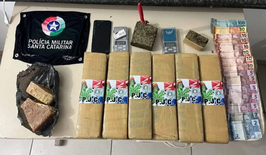 Traficante é preso pela Polícia Militar em Itapema