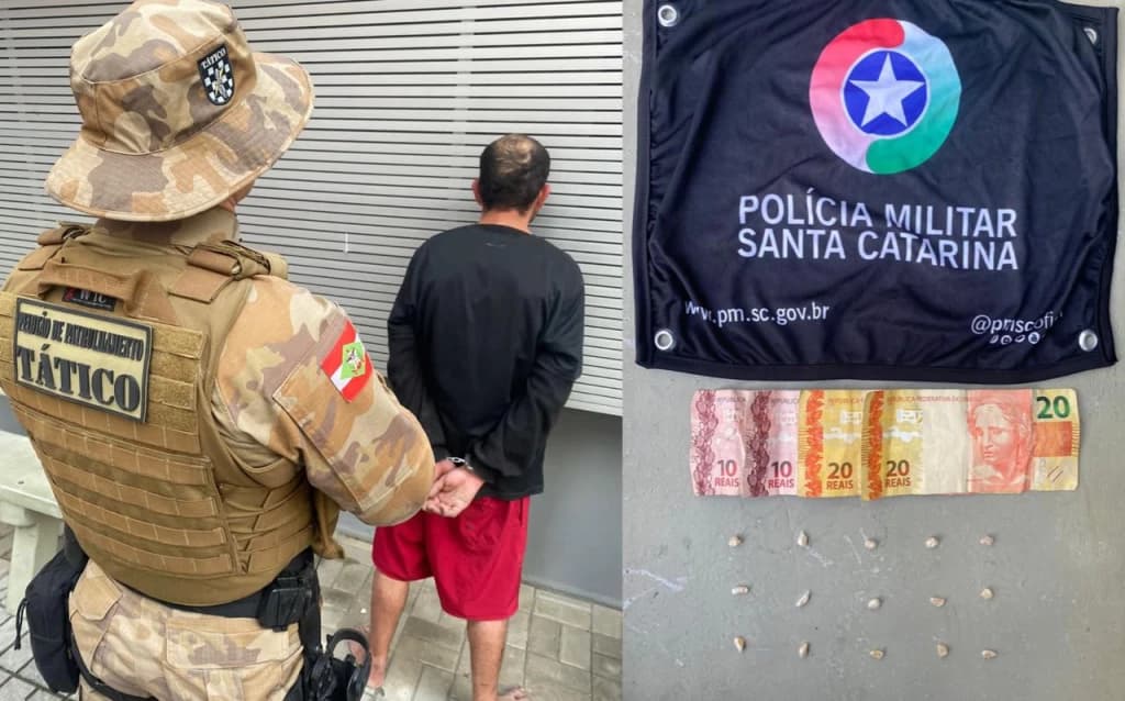 Traficante é preso em Itapema após esconder crack em pão