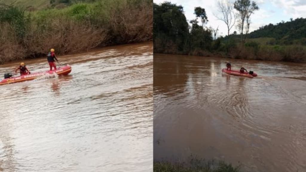 Morador pede socorro antes de submergir e desaparecer em rio