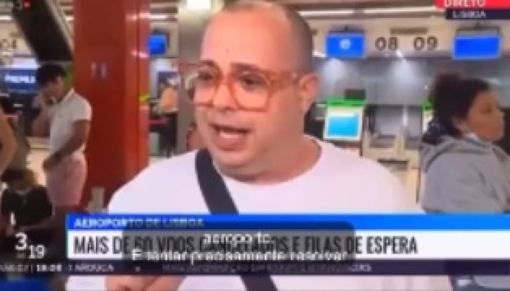 “Estou com a mesma cueca faz seis dias”, diz brasileiro  entrevistado em aeroporto europeu