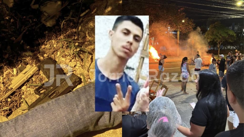 Após PM matar traficante, manifestação fecha avenida em Florianópolis