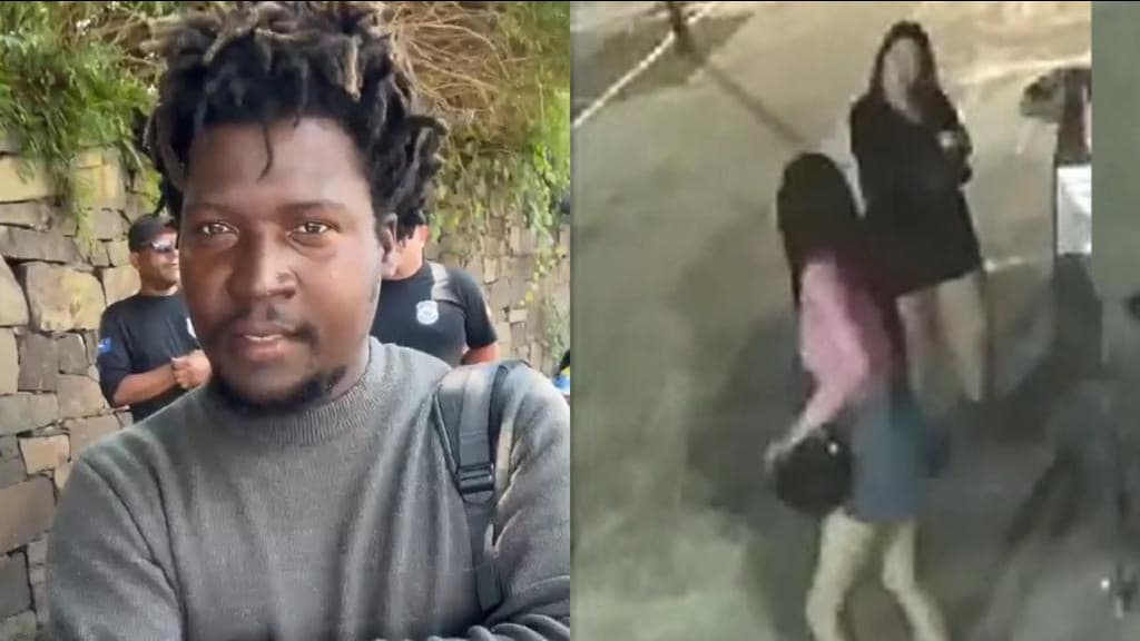 Jovem esquece celular em calçada e é surpreendida por morador de rua
