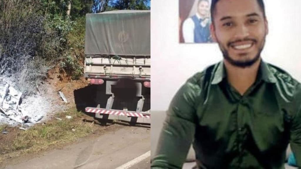 Identificado motociclista que morreu após moto pegar fogo em grave acidente na BR-282