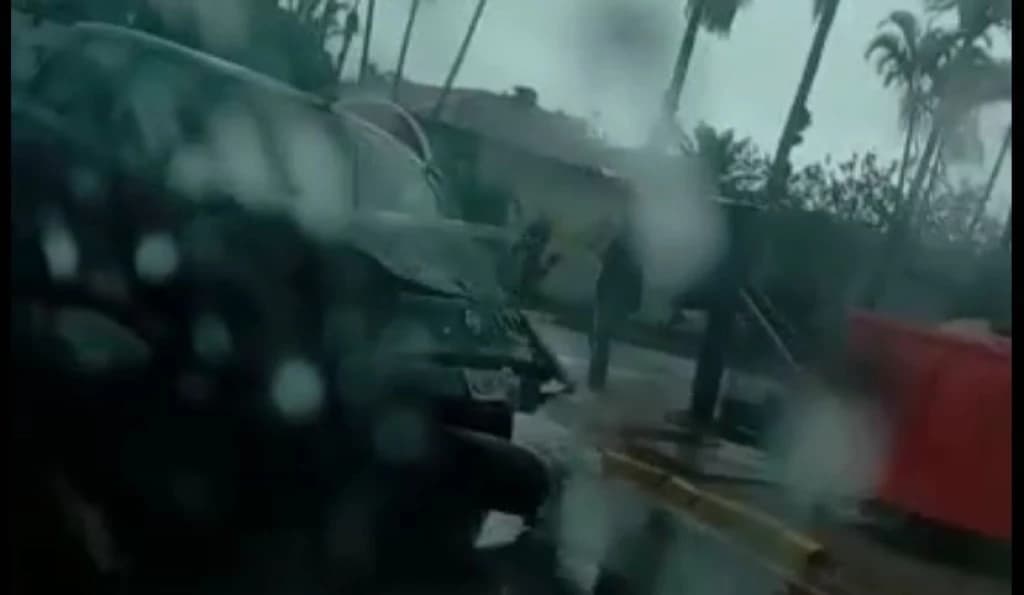 VÍDEO: Chuva em Tijucas causa acidente de trânsito