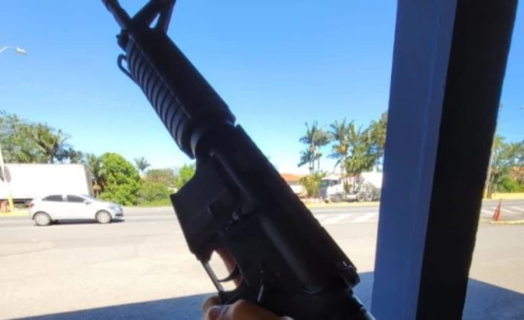 PRF apreende fuzis e armas na BR-101 em SC