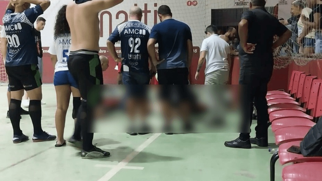 Jogador é reanimado após infartar nas olimpíadas em Tijucas