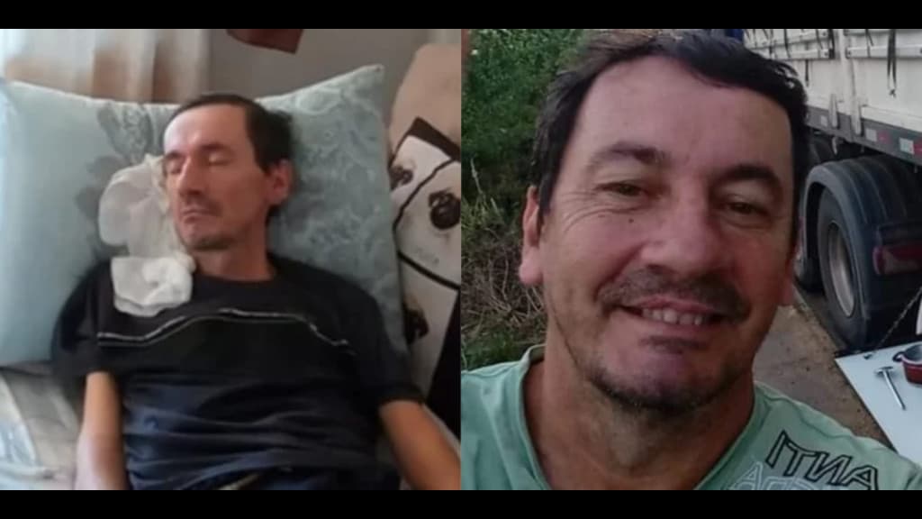 Família pede ajuda para tratar grave doença de caminhoneiro em São João Batista