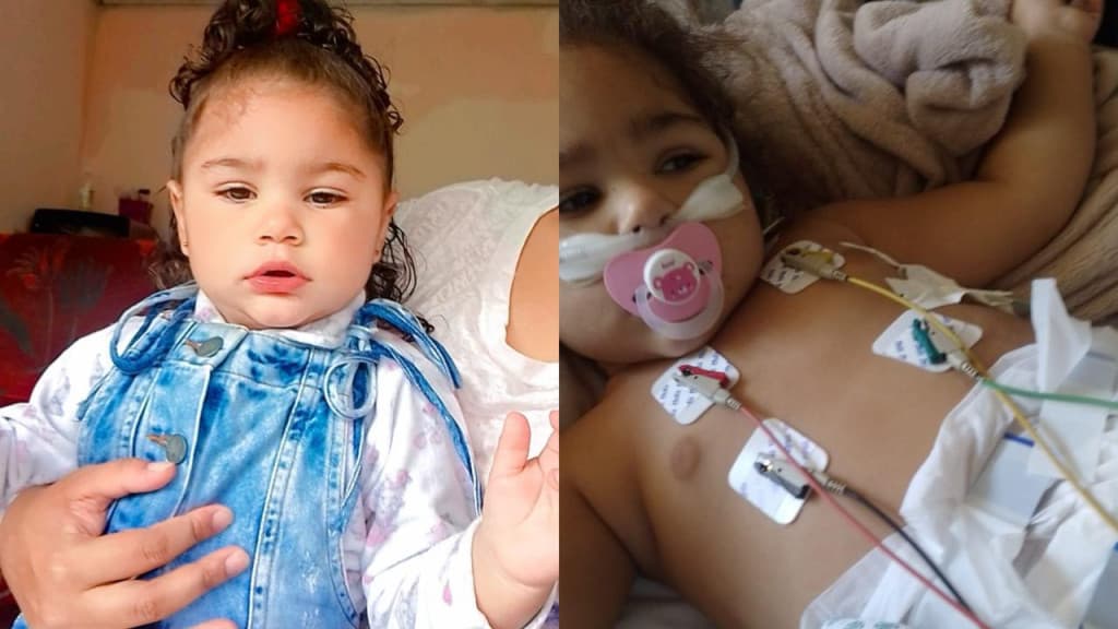 Família de menina de Tijucas internada na UTI em Florianópolis precisa de ajuda
