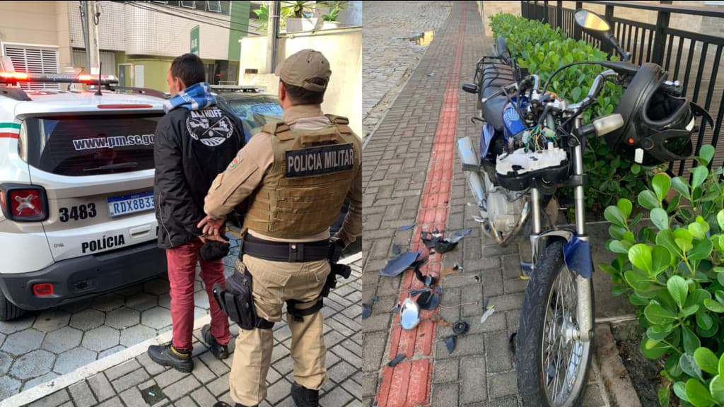 Homem é preso após atropelar amante da esposa em Bombinhas