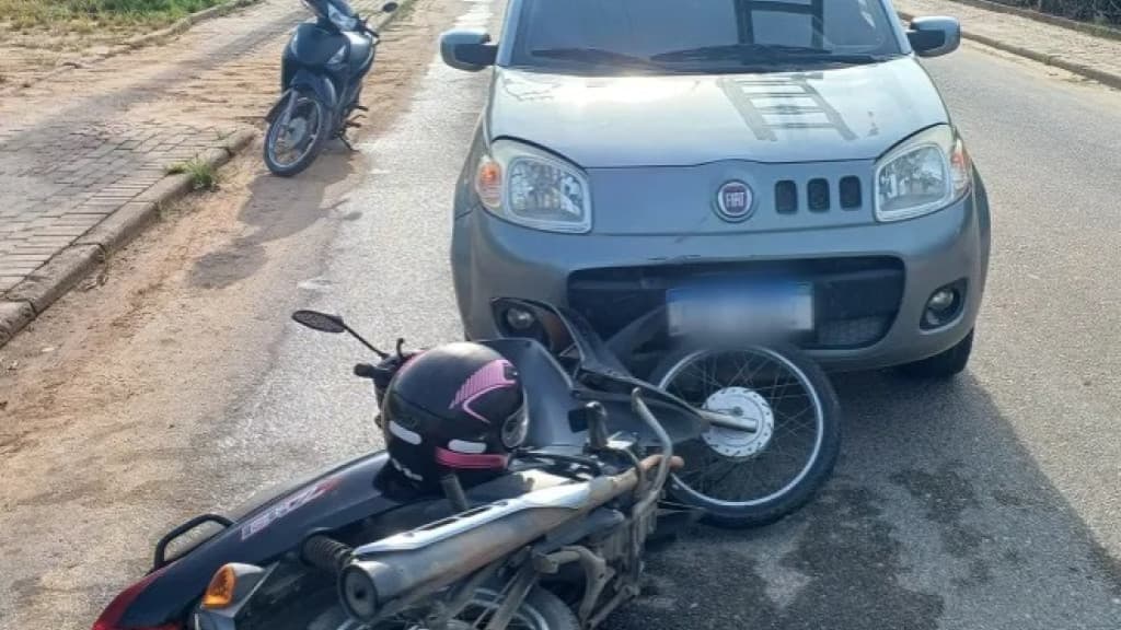 Acidente deixa motociclista ferida em São João Batista