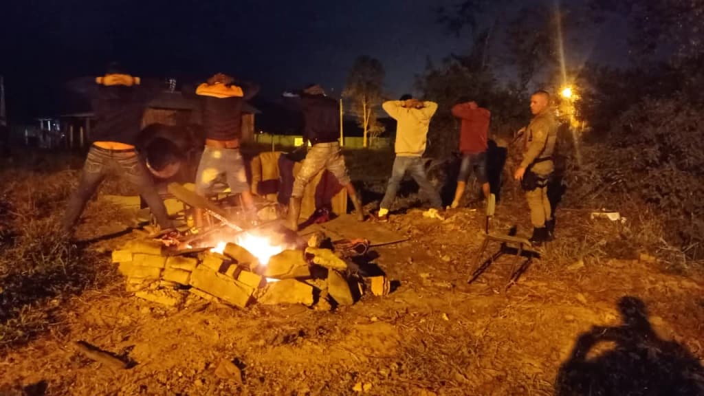 Luau de facção termina com abordagem policial em Porto Belo