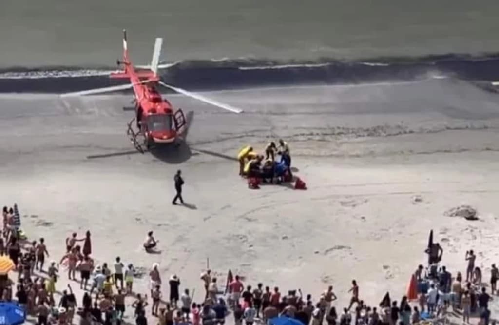 Turista se afoga e tem parada cardiorrespiratória em Balneário Camboriú