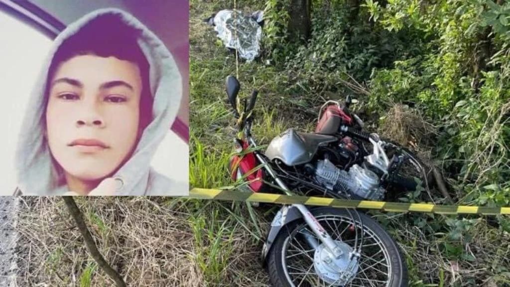 Motociclista que morreu após bater em  árvore é identificado