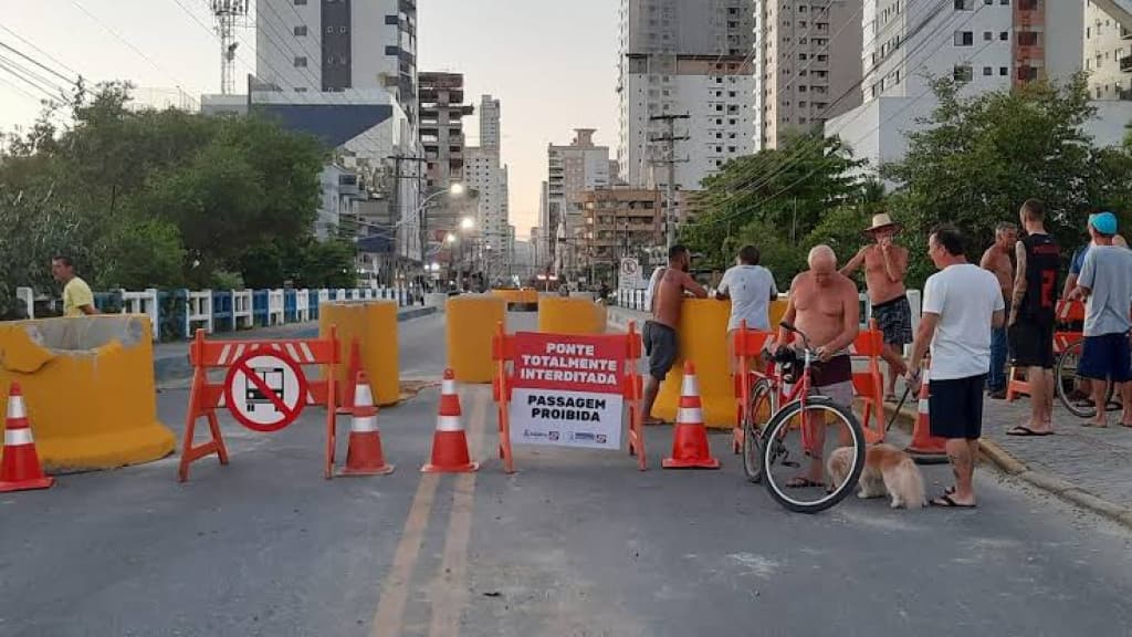 Ponte do Rio Perequê terá o trânsito parcialmente liberado a partir desta sexta (19)