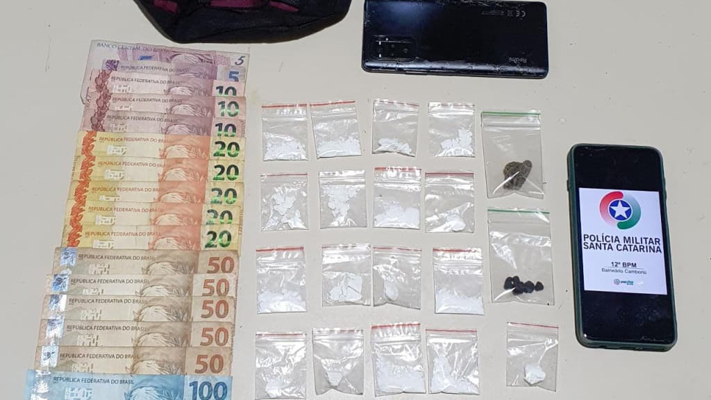 Homem é preso em flagrante por tráfico de drogas em Balneário Camboriú