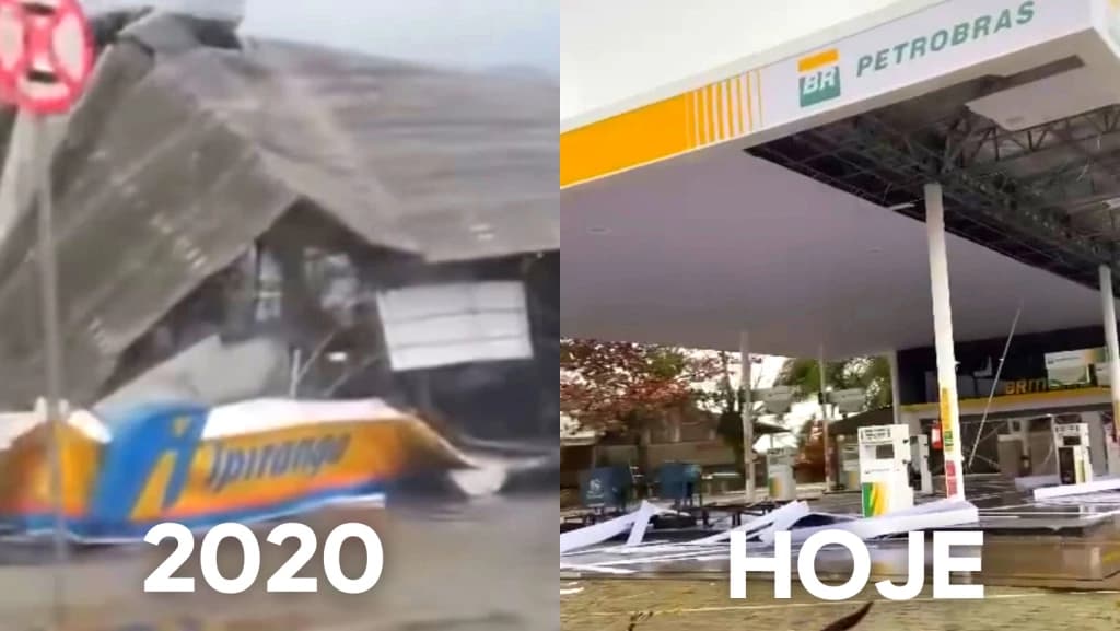Em Tijucas, posto é destruído novamente antes mesmo de reinaugurar