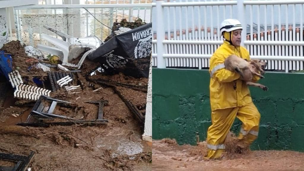 VÍDEO: “Cenário de guerra” em cidade de SC após rio transbordar assusta moradores