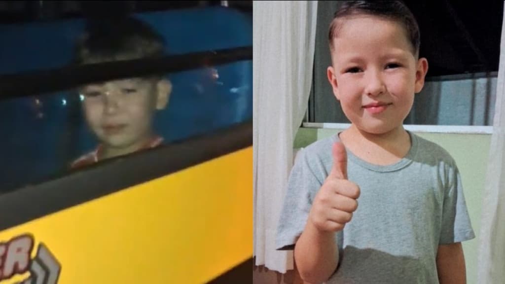 Menino de 6 anos é encontrado chorando após ser esquecido e ficar 5h em ônibus escolar