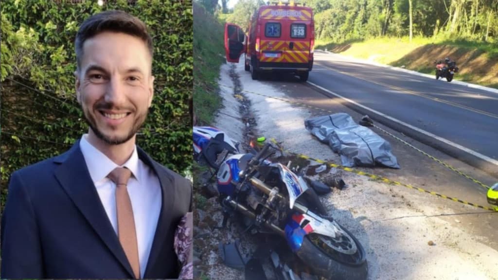 Identificado motociclista que morreu após bater em barranco na BR-282