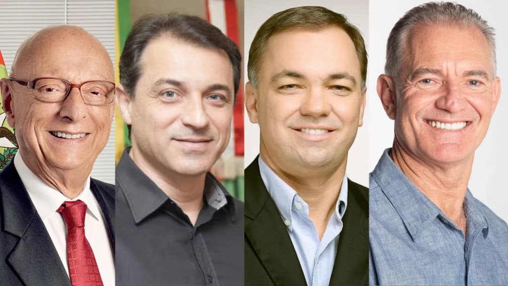 Quatro devem disputar o cargo de governador de Santa Catarina