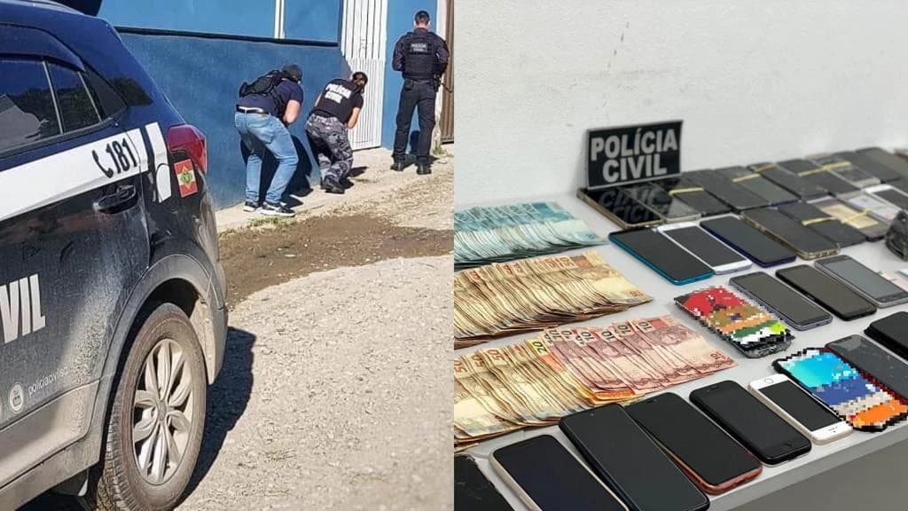 Quadrilha que aplicava golpe do bilhete premiado é presa em Porto Belo e RS