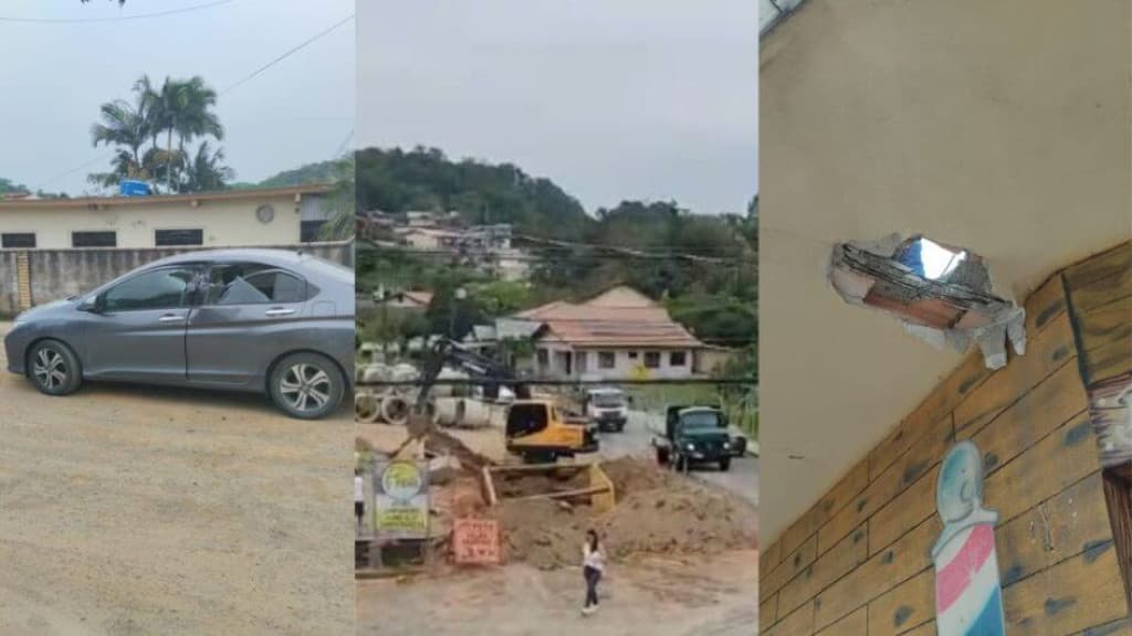 Explosão em obra deixa trabalhador  ferido e quebra vidros de veículos