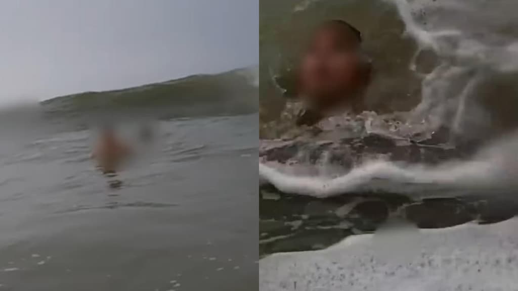 Pai e filho são salvos de afogamento em Balneário Camboriú