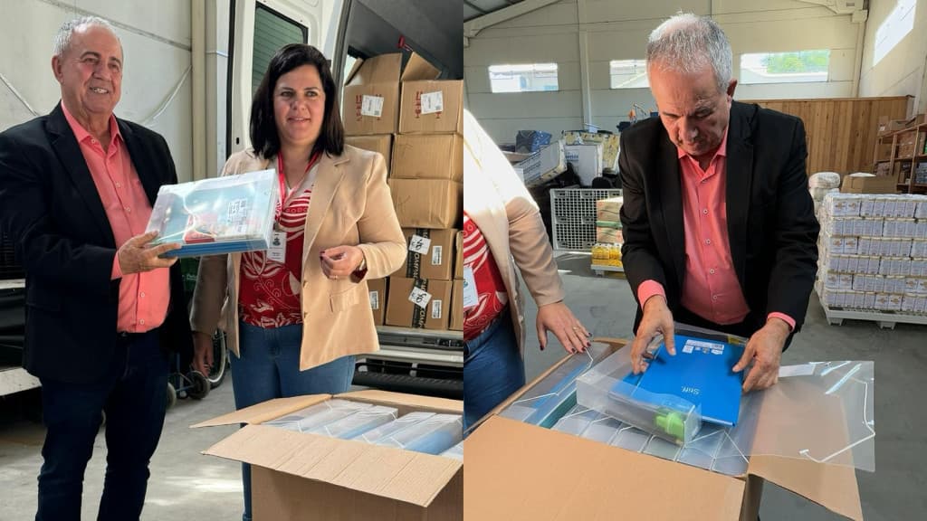 Tijucas envia 1.000 kits de material escolar para crianças do Rio Grande do Sul