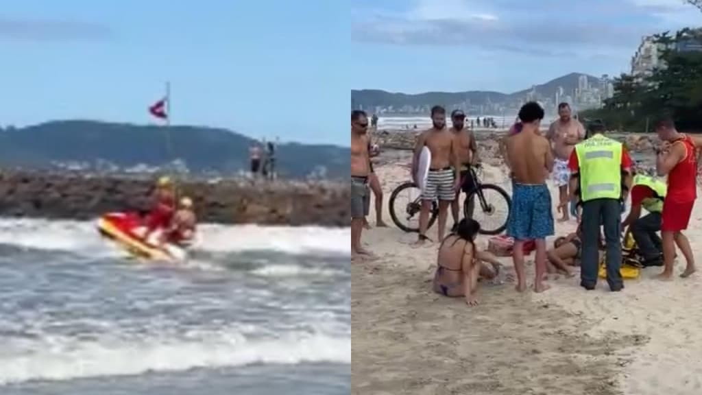 Jovens são resgatadas após afogamento em praia de Itapema
