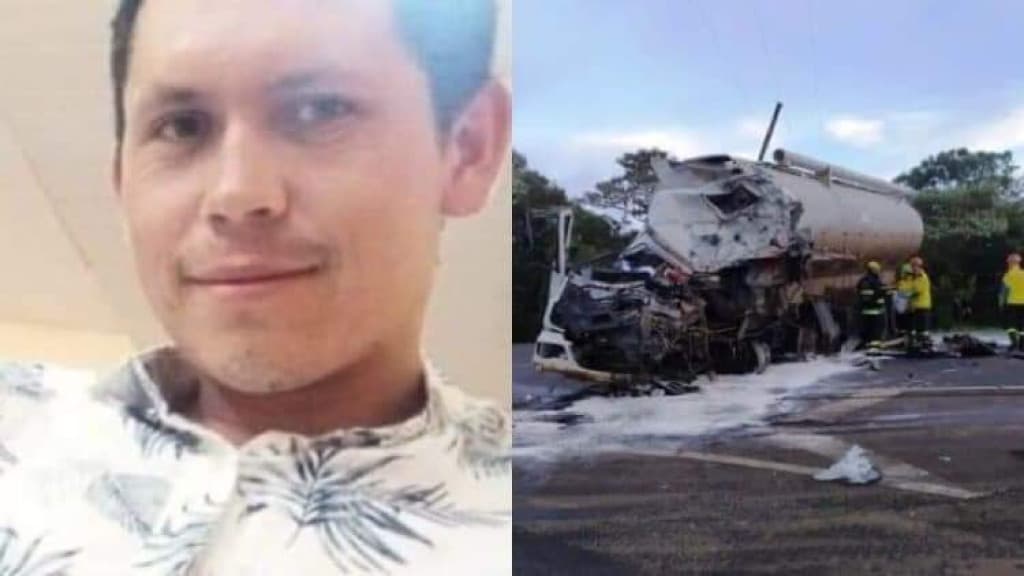 Motorista morre após ser ejetado de caminhão em colisão na BR-282