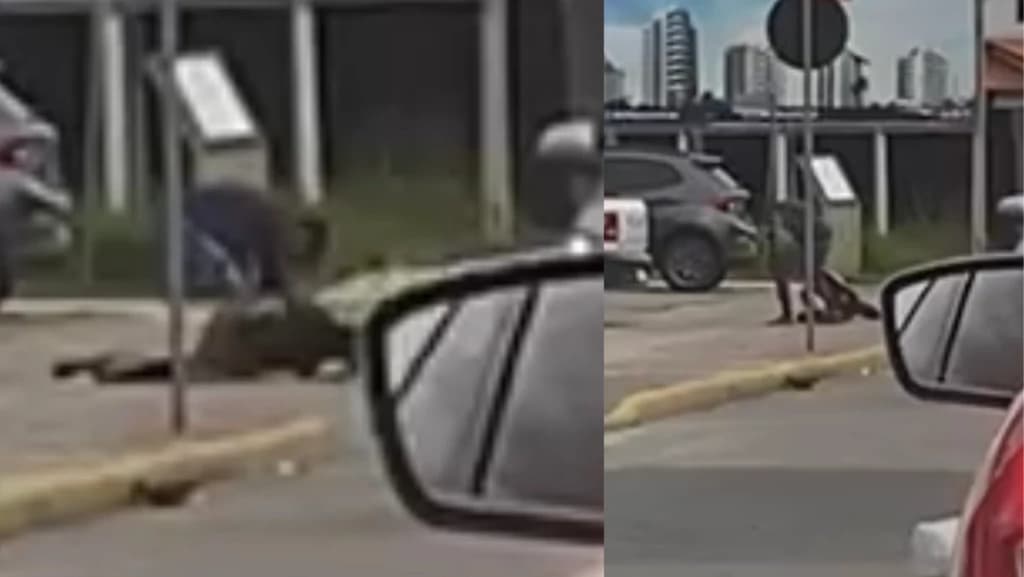 VÍDEO – Homem é arrancado de bar e espancado em Tijucas