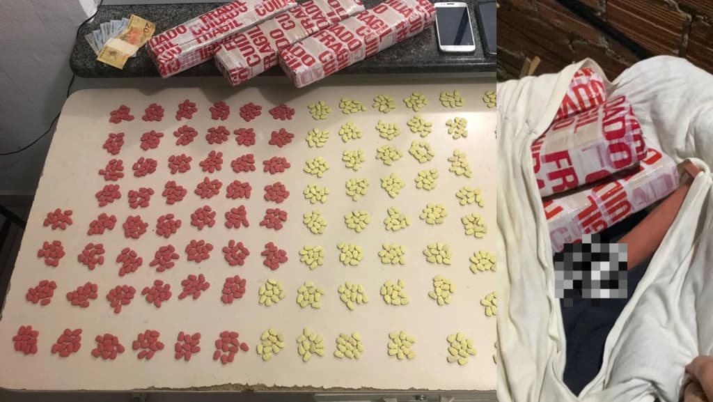 Dupla é presa com pênis de borracha, maconha e ecstasy na BR-101