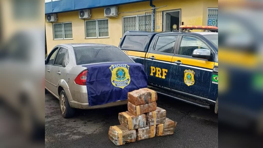 Criminoso é preso com mais de 110 kg de maconha na BR-282, em SC