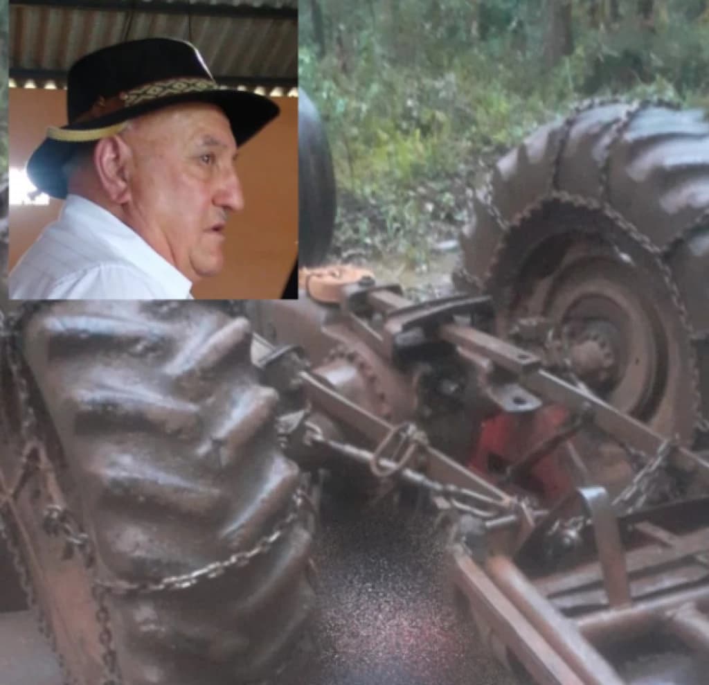 Agricultor morre esmagado por trator  em SC