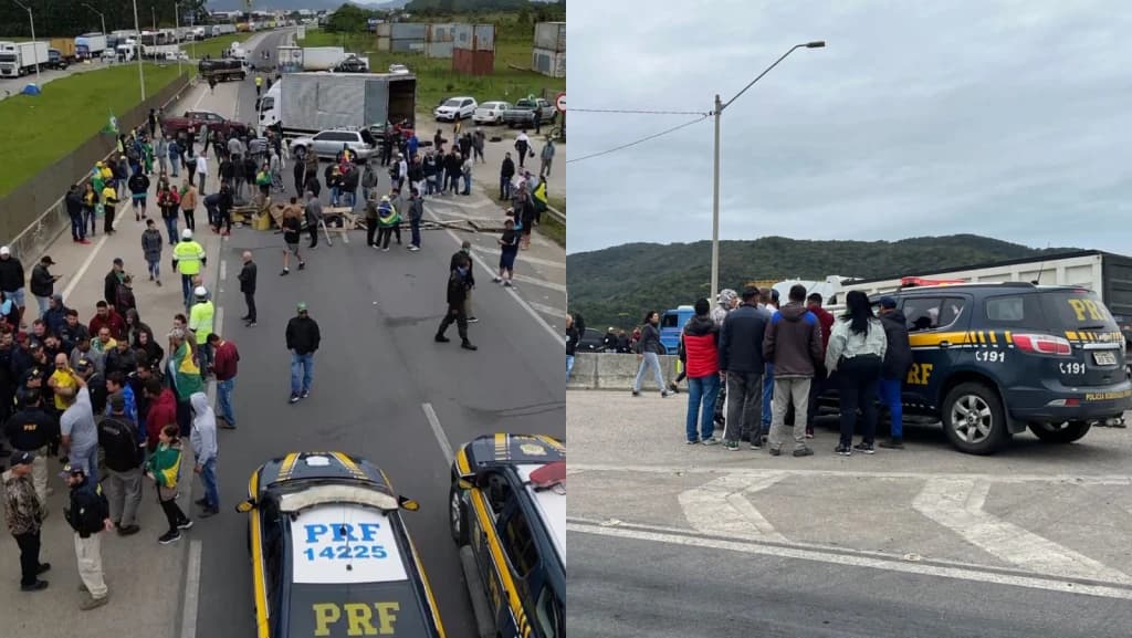BR-101 é liberada em Porto Belo