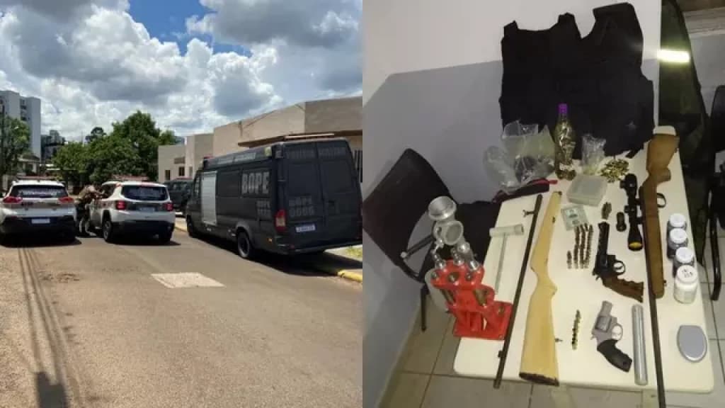 Polícia encontra arsenal com explosivos após filho tentar matar pai em Santa Catarina