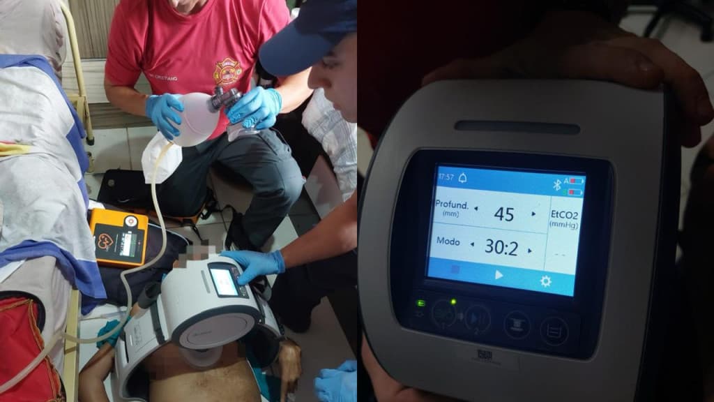 Coração de idosa volta a bater após 30 minutos com novo equipamento dos bombeiros