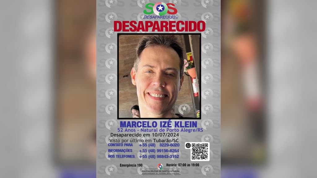 Médico gaúcho está desaparecido há semanas em SC