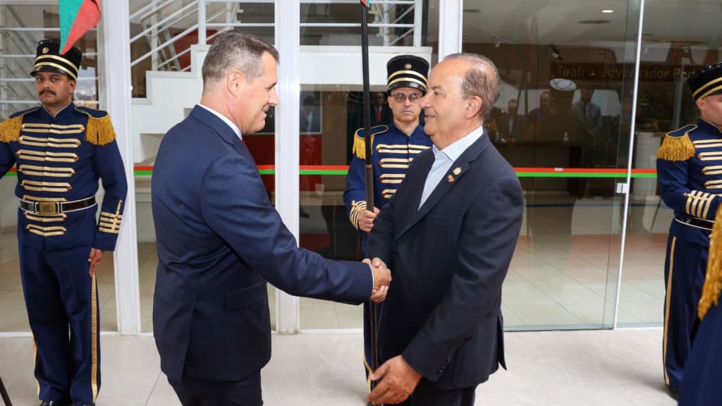 Governador Jorginho Mello recebe o Embaixador da Suíça no Brasil para discutir novas parcerias