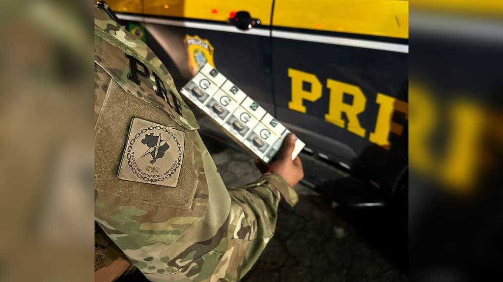 Contrabando de cigarros é interceptado na BR-101 em Biguaçu