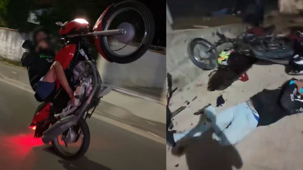 “Cena de guerra”: motociclistas sofrem gravíssimo acidente após “rolê” no Contorno Viário