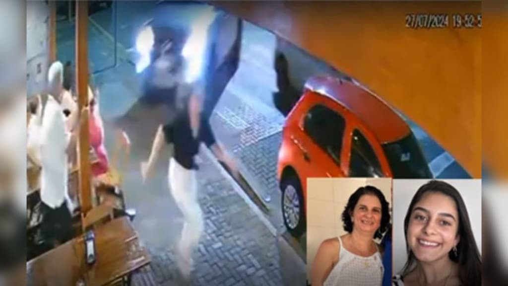 Caminhonete invade calçada e mata mãe e filha prensadas em parede de restaurante