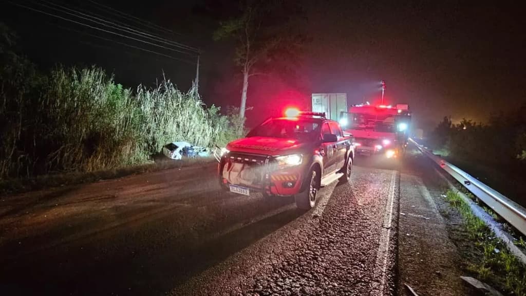 Acidente na BR-280 em Canoinhas deixa dois mortos
