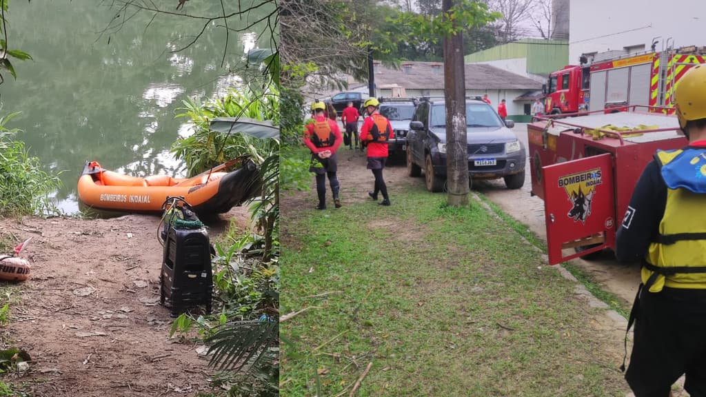 Cadela farejadora encontra corpo de homem que pulou em rio durante surto