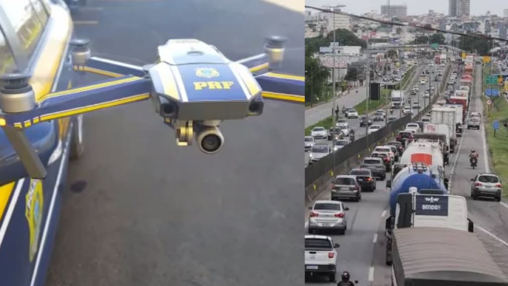 De olho no céu: PRF vai usar drones para fiscalizar e multar motoristas na BR-101
