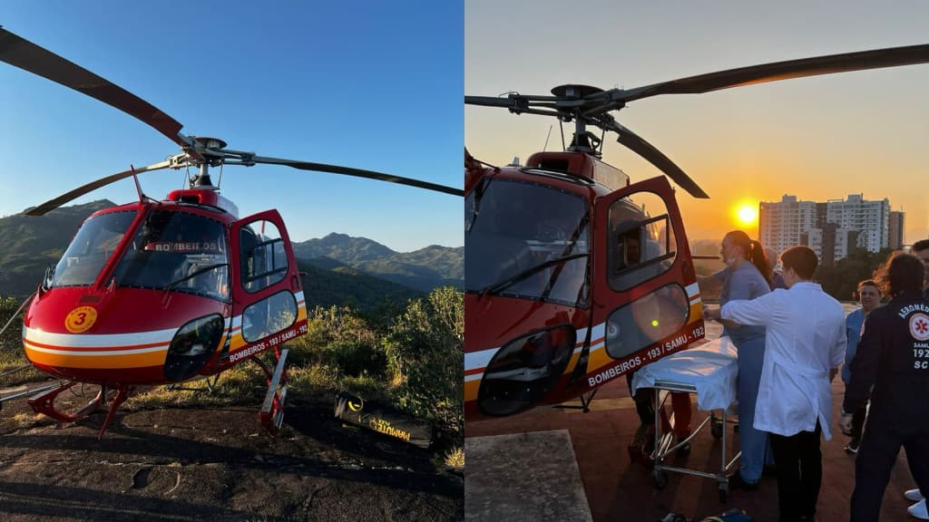 Com exaustão, homem é resgatado pelo Arcanjo em trilha de SC