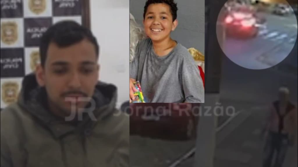 Vídeo mostra o momento em que menino de 14 anos morre atropelado em SC