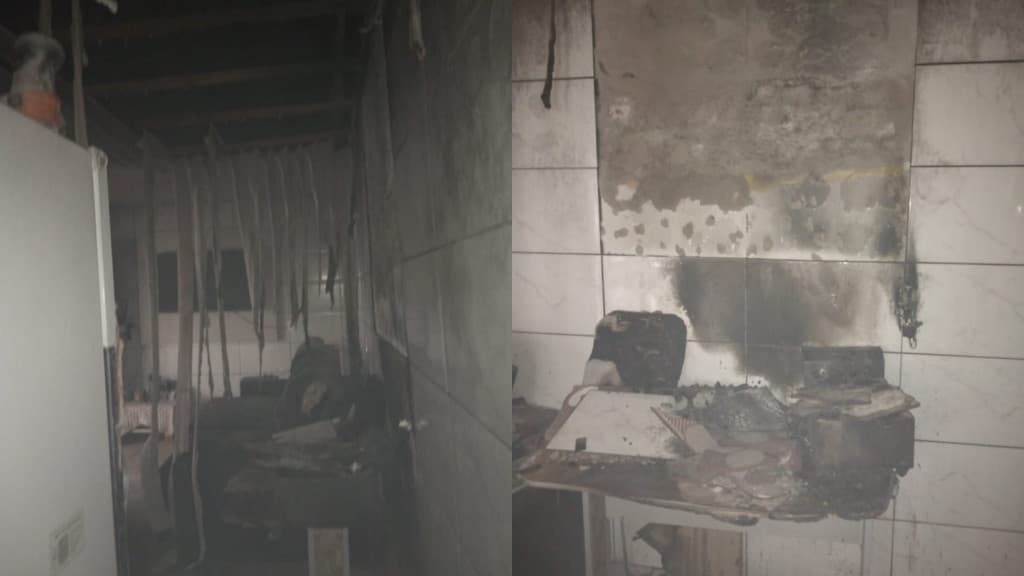 Moradores salvam residência de incêndio em Camboriú
