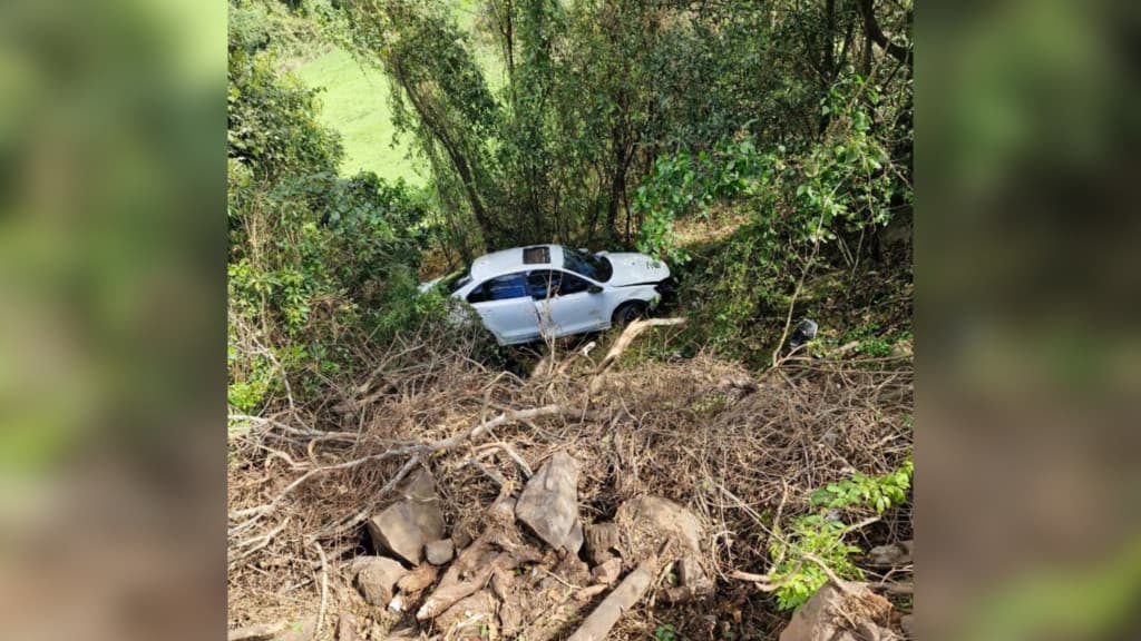 MILAGRE: Crianças sofrem ferimentos leves em capotamento na BR-282, em Chapecó