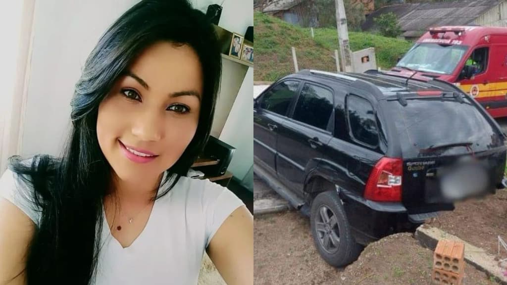 Identificada mulher que morreu na frente da filha atropelada pelo próprio veículo